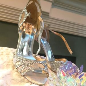New (other than try-on) silver Badgley Mischka shoes!